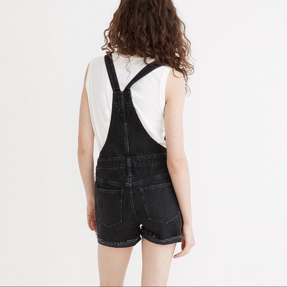 Madewell Adirondack Short Overalls in Lunar Wash Size XS - Picture 2 of 6